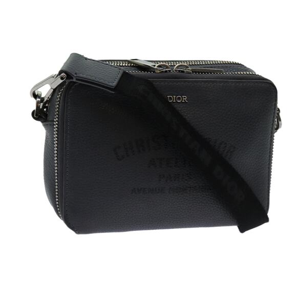 DIOR Shoulder Bag Leather Gray - Picture 1 of 16
